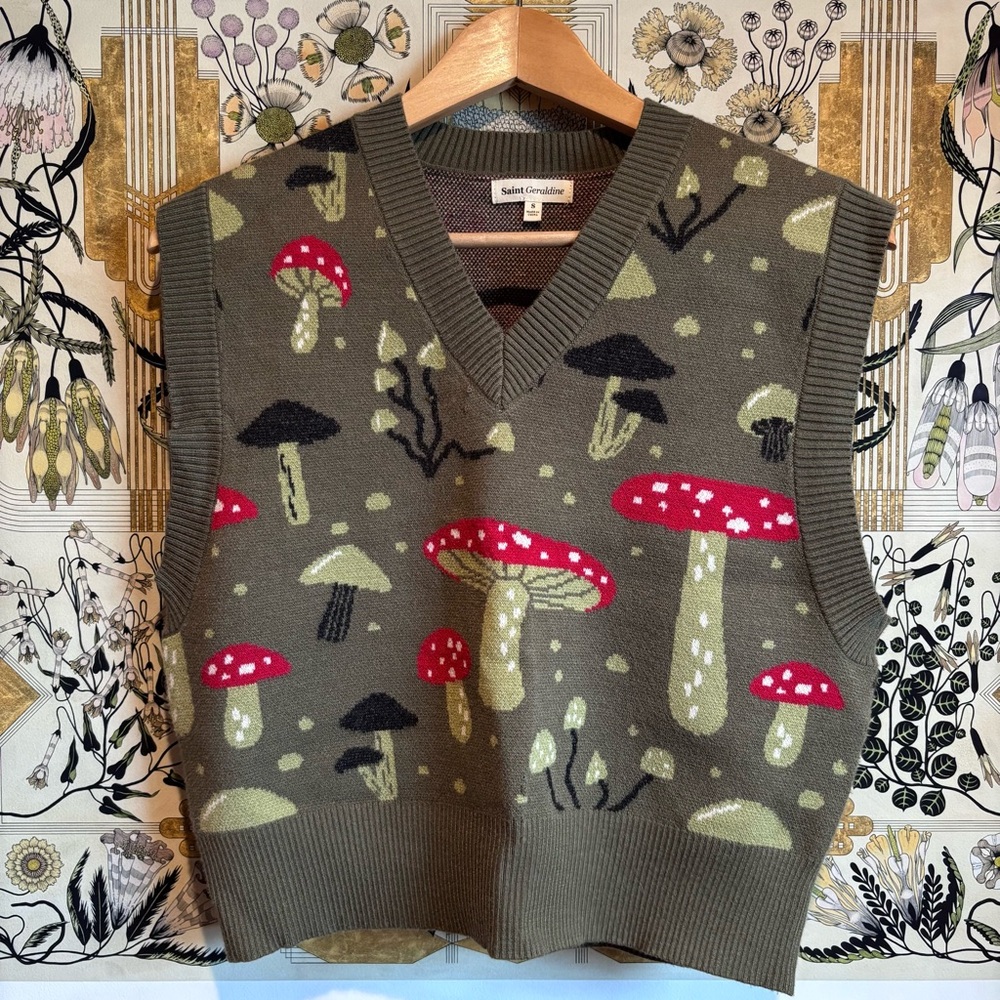 Saint Geraldine Mushroom Sweater Vest